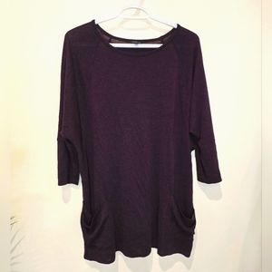 RW&Co eggplant tunic size M